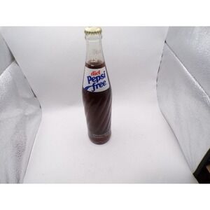 Vintage Diet Pepsi Free Glass Bottle Collectible Soda Pop Nostalgia Display